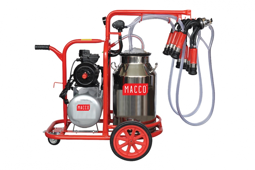 MC 2997 70LT MILKING MACHINE WITH CHROME BUCKET